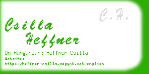 csilla heffner business card